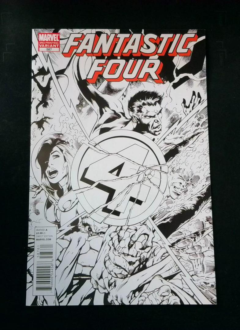Fantastic Four #587, VF- 3rd Printing Variant Cvr, Marvel