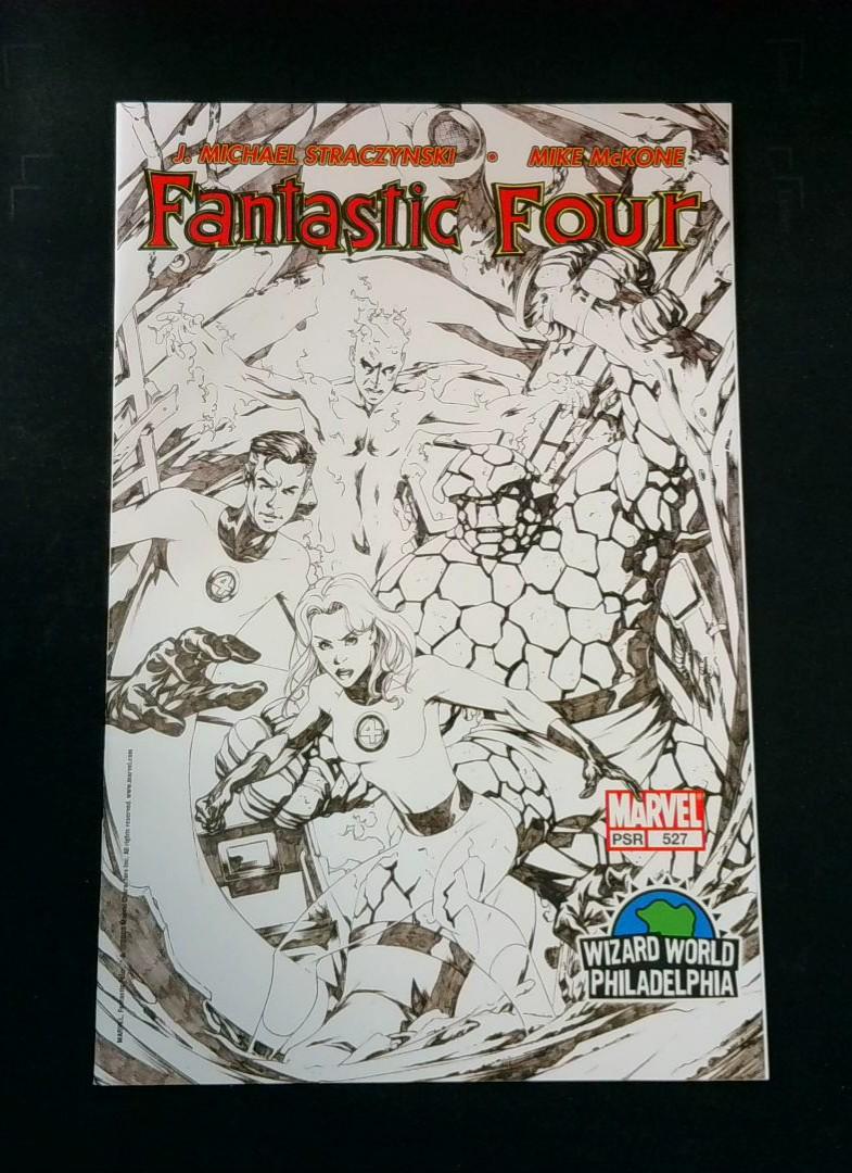 Fantastic Four #527, NM Wizard World Philadelphia Sketch Cvr, Marvel, 2005