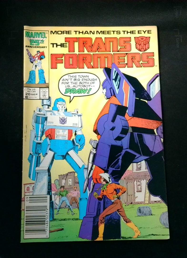 Transformers #20, Newsstand, Marvel, 1986