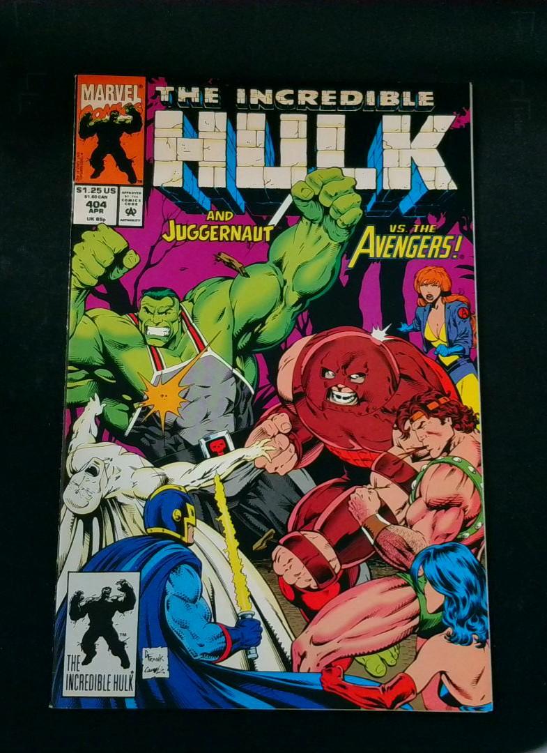 Incredible Hulk #404, VF/NM Juggernaut, Marvel, 1993