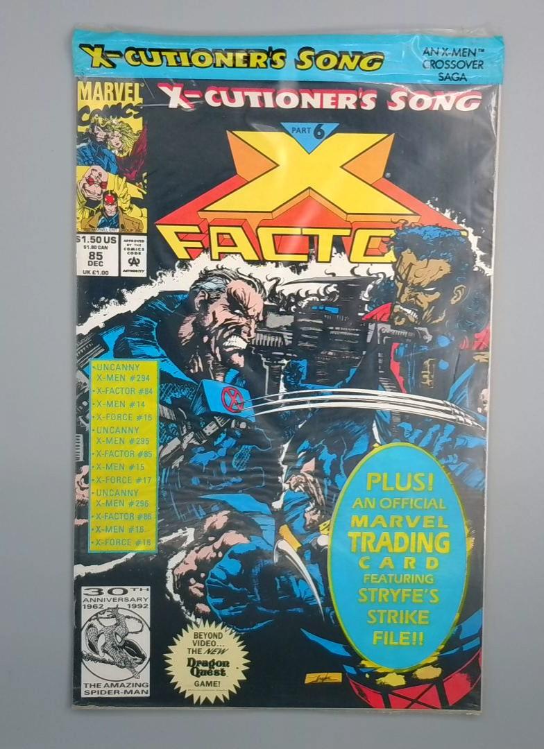 X-Factor #85, Nm- Poly Bag w/Card Marvel Comics, 1992