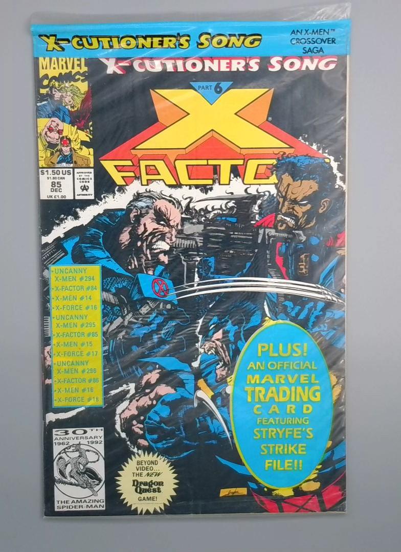 X-Factor #85, Nm- Poly Bagged W/Card Marvel, 1992