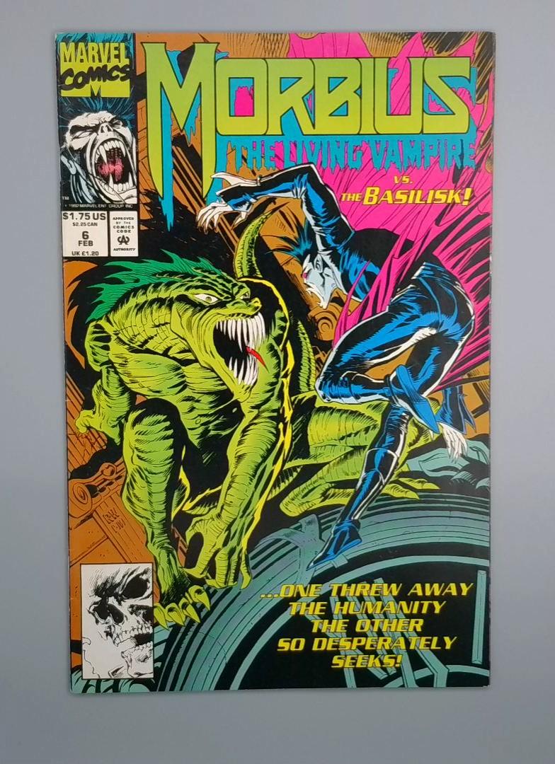 Morbius The Living Vampire #6, Vf- Marvel, 1993