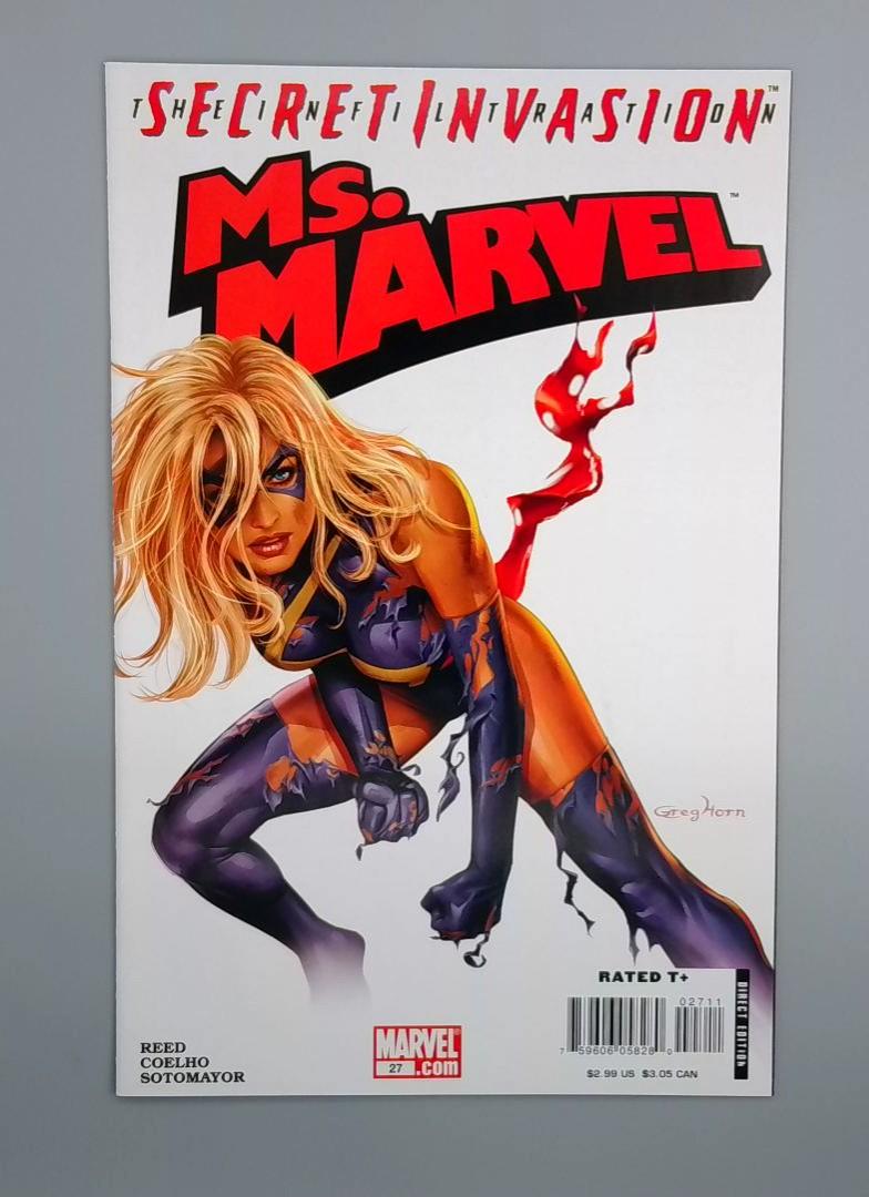 Ms. Marvel #27, Vf+ Greg Horn Cvr, Marvel