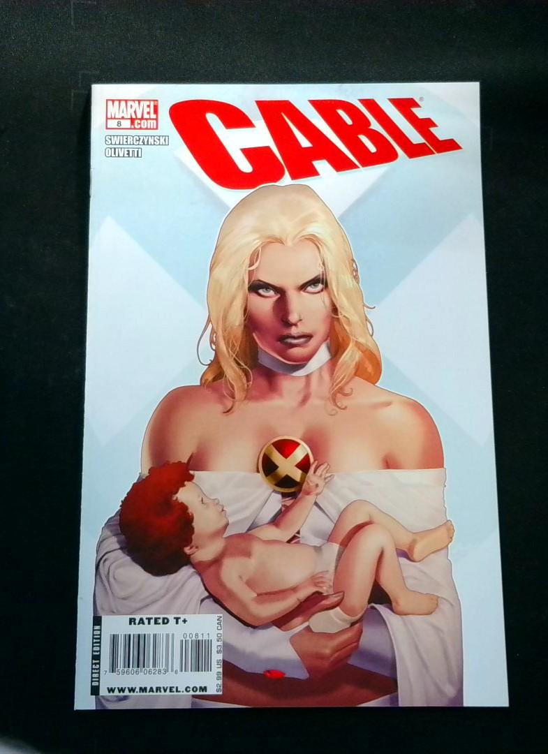 Cable #8, NM- Emma Frost Cover, Marvel, 2008