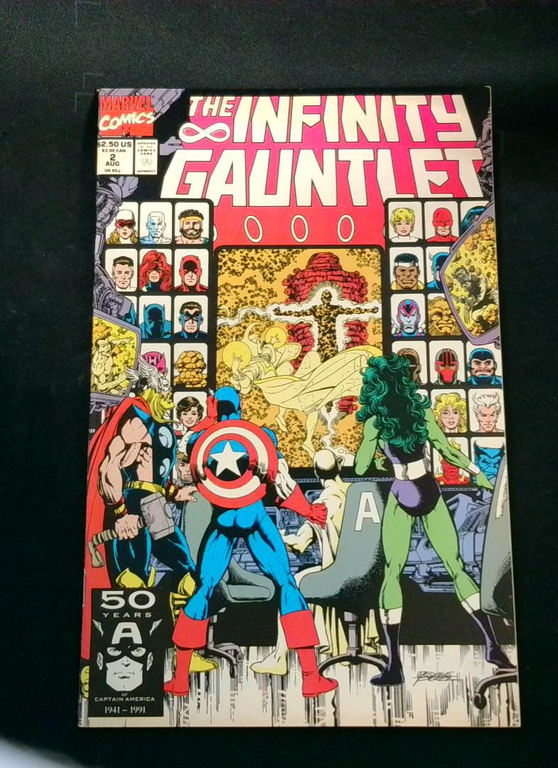 Infinity Gauntlet #2 NM Thanos, Marvel, 1991