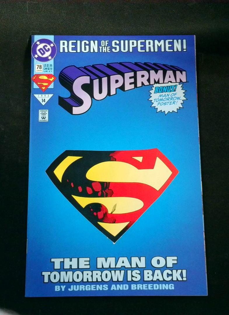 Superman #78, NM DC Comics, 1993