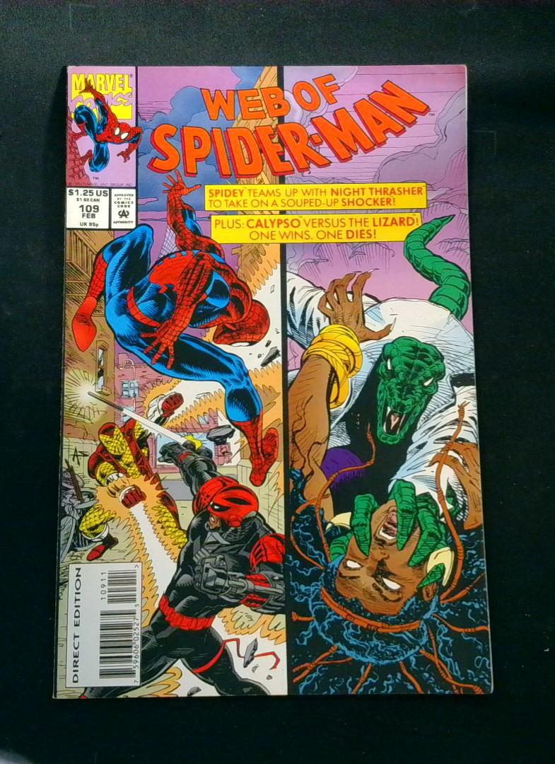 Web of Spider-Man #109, NM Lizard, Marvel, 1994