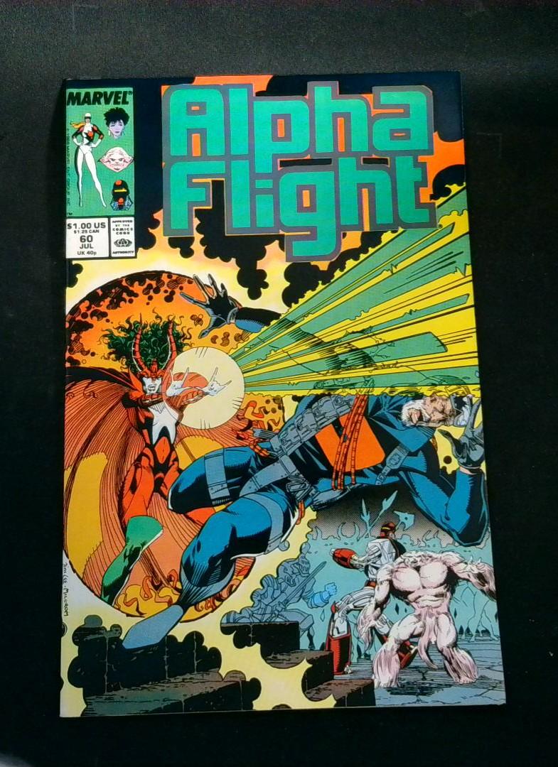 Alpha Flight #60, NM- Jim Lee Cover, Marvel, 1988