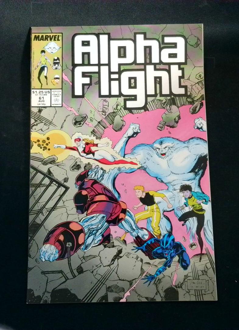 Alpha Flight #61, NM Jim Lee Marvel, 1988