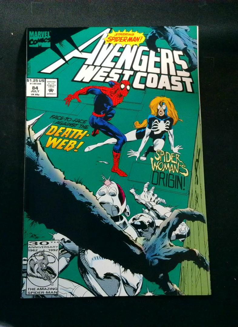 Avengers West Coast #84, NM Spider-Man, Marvel, 1992