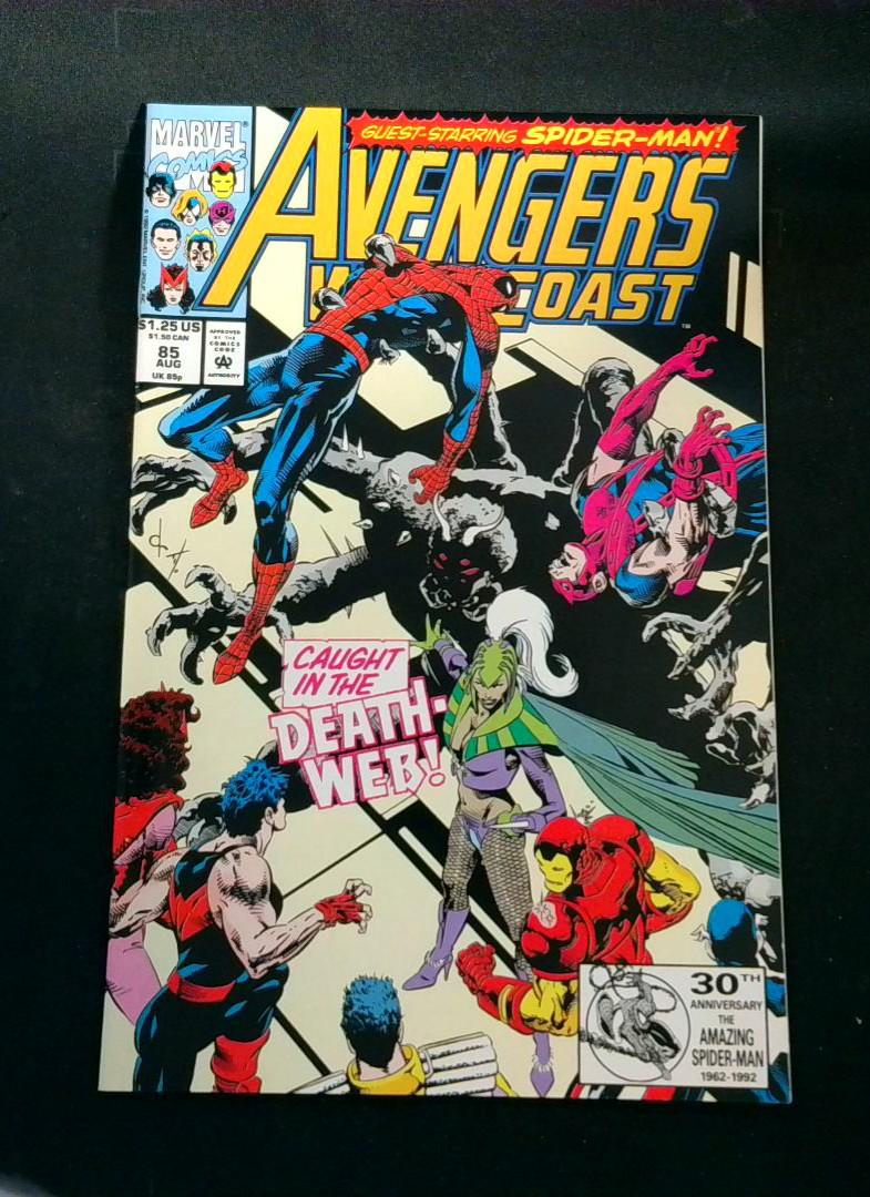 Avengers West Coast #85, NM Spider-Man, Marvel, 1992