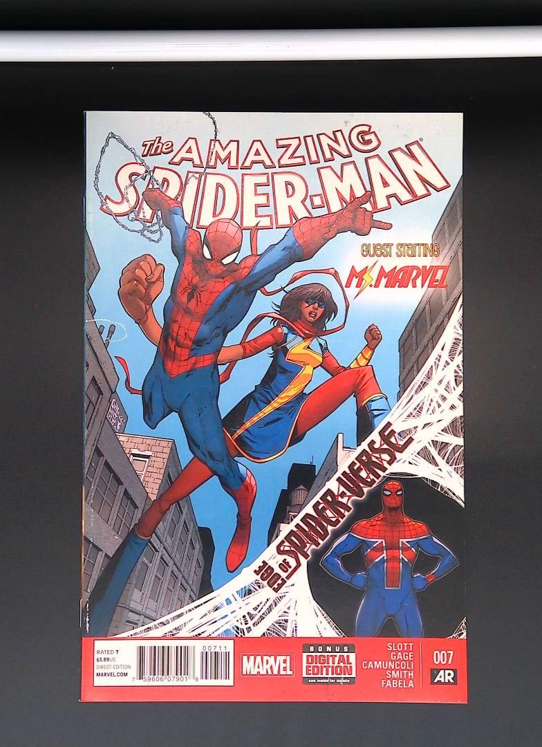 Amazing Spider-Man #7, NM 1st Full Spider-UK, Marvel 2014