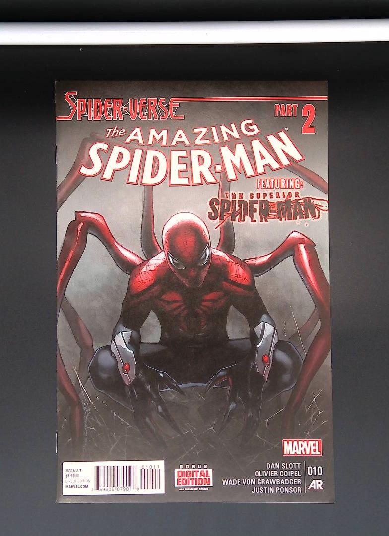 Amazing Spider-Man #10, NM 2014 1st App Spider-punk Marvel