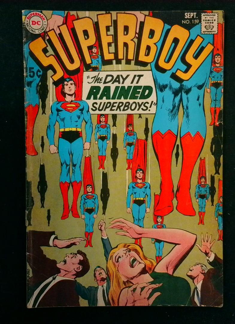 Superboy #159, Detatched Bottom Staple, DC Comics, 1969