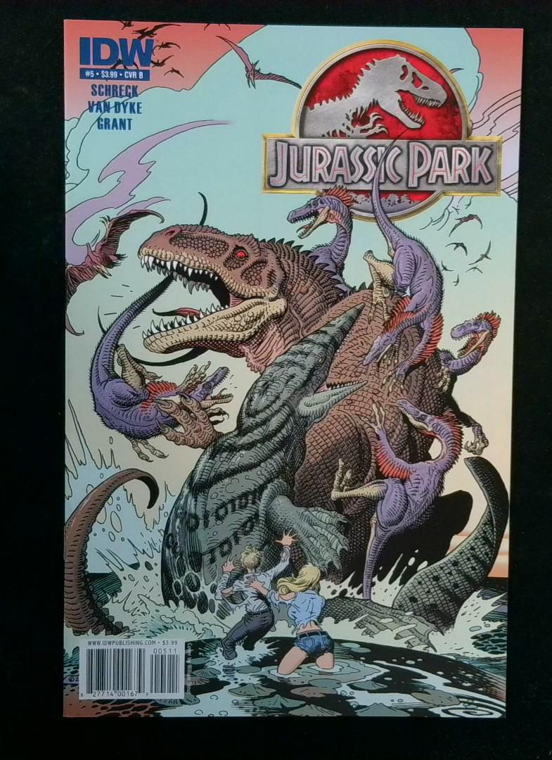 Jurassic Park #5 B IDW Publishing (Oct, 2010) 8.0 VF Rare HTF