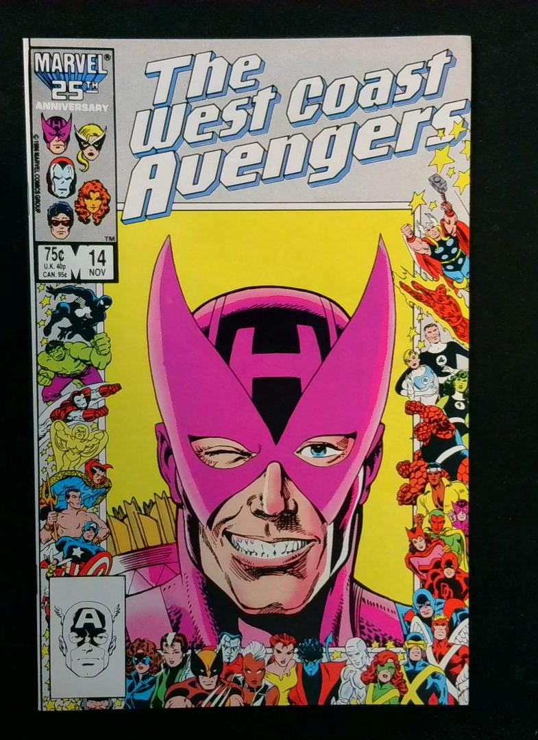 West Coast Avengers #14, VF+ Marvel, 1986