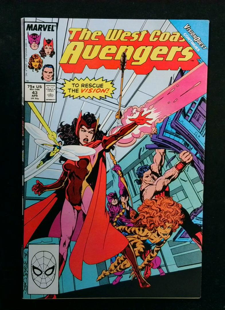 West Coast Avengers #43, VF John Byrne, Marvel, 1989