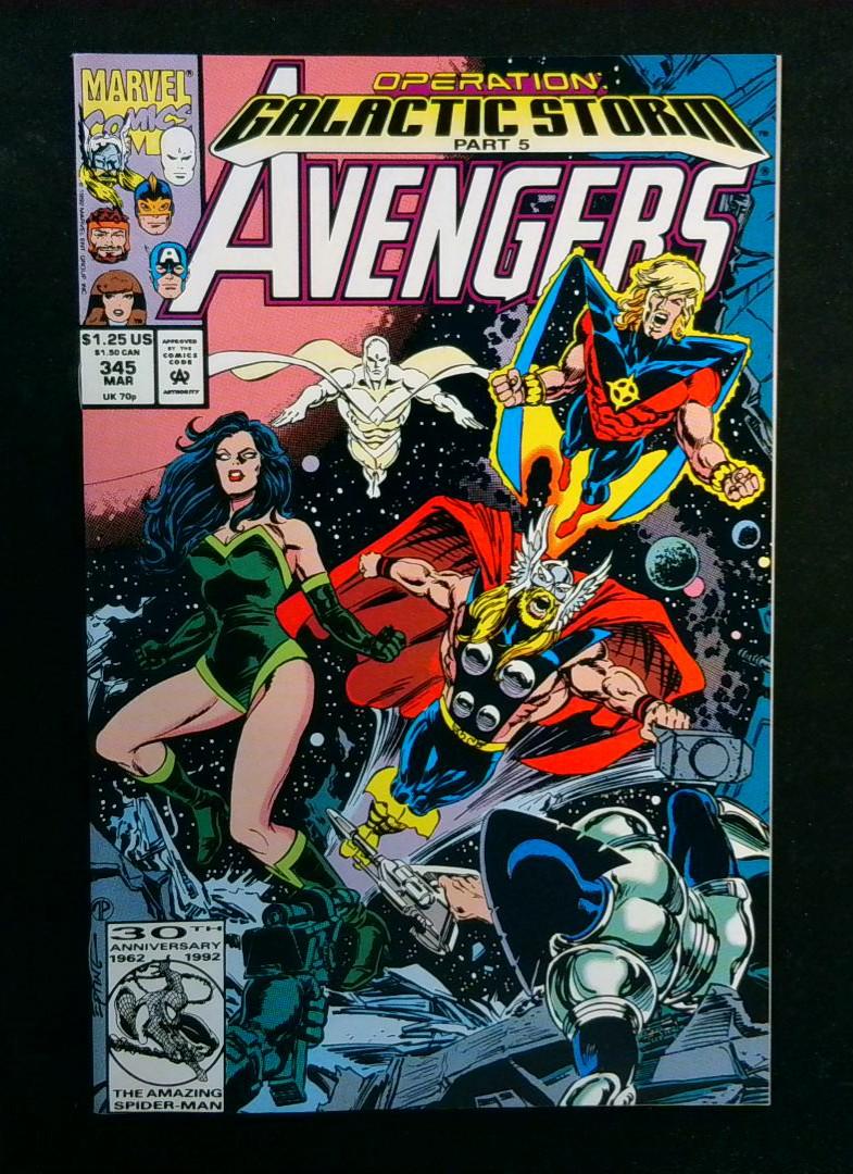 Avengers #345, NM Marvel, 1992