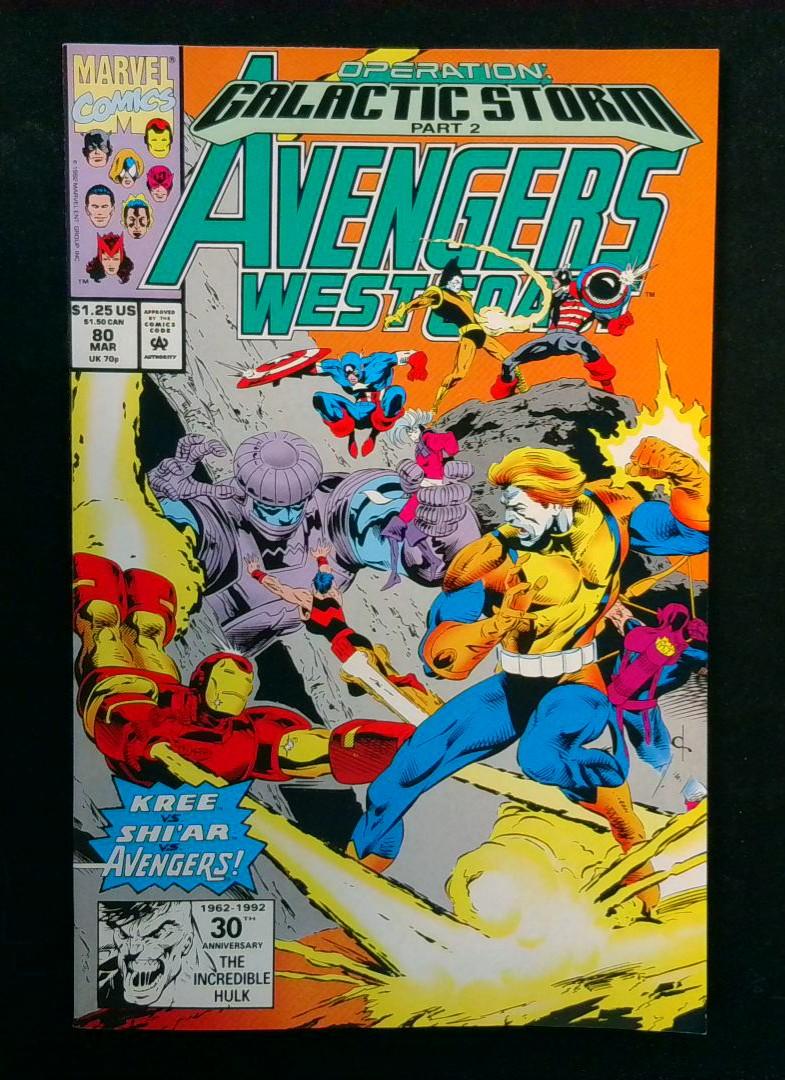 Avengers West Coast #80, NM Marvel, 1992