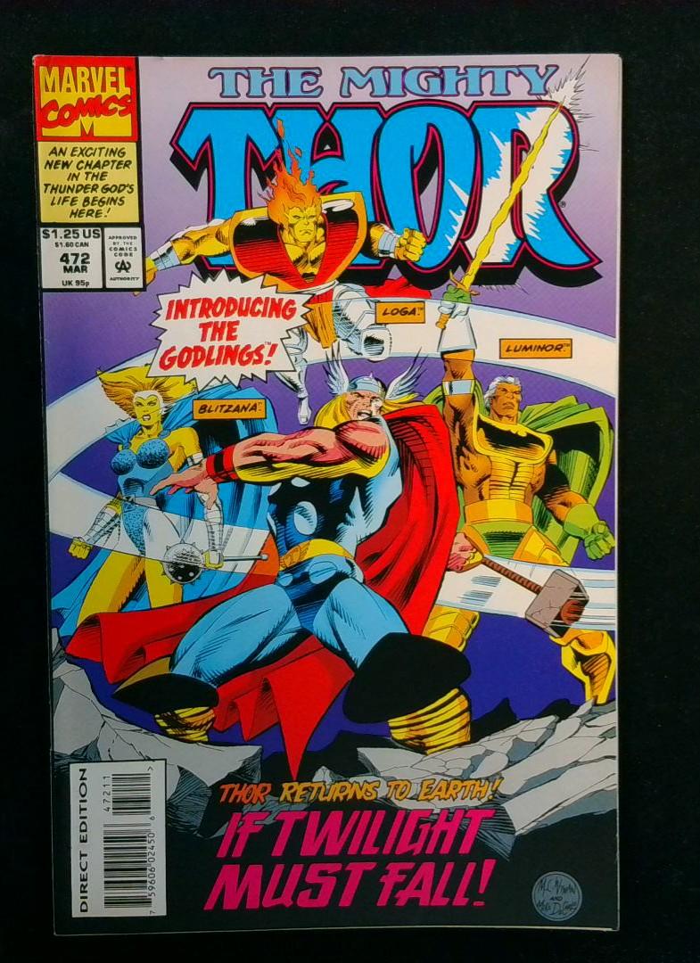 Thor #472, VF Marvel, 1994