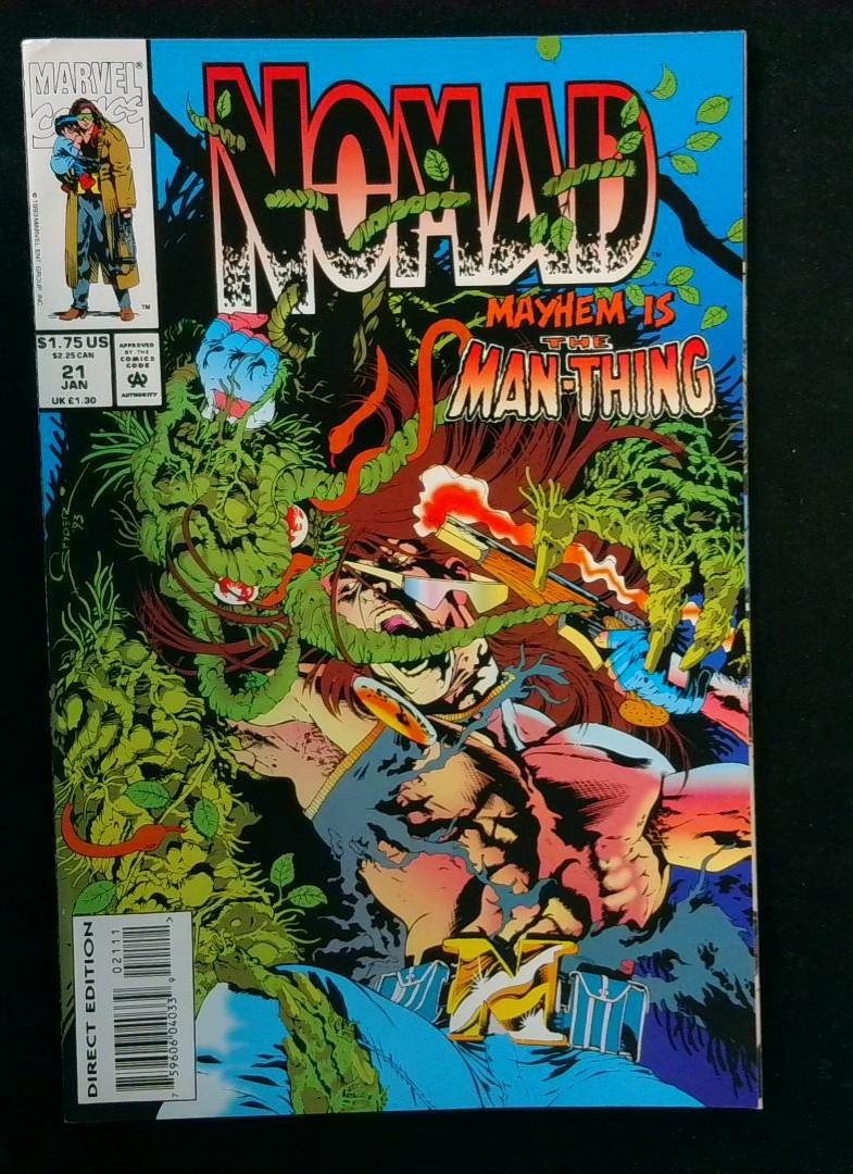 Nomad #21, VF+ Man-Thing Marvel, 1993