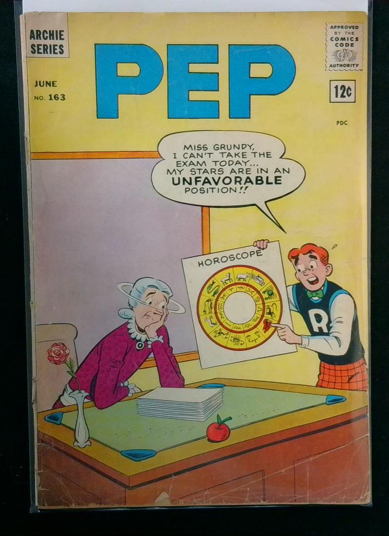 PEP #163, Detatched Cover, Archie Comics, 1963