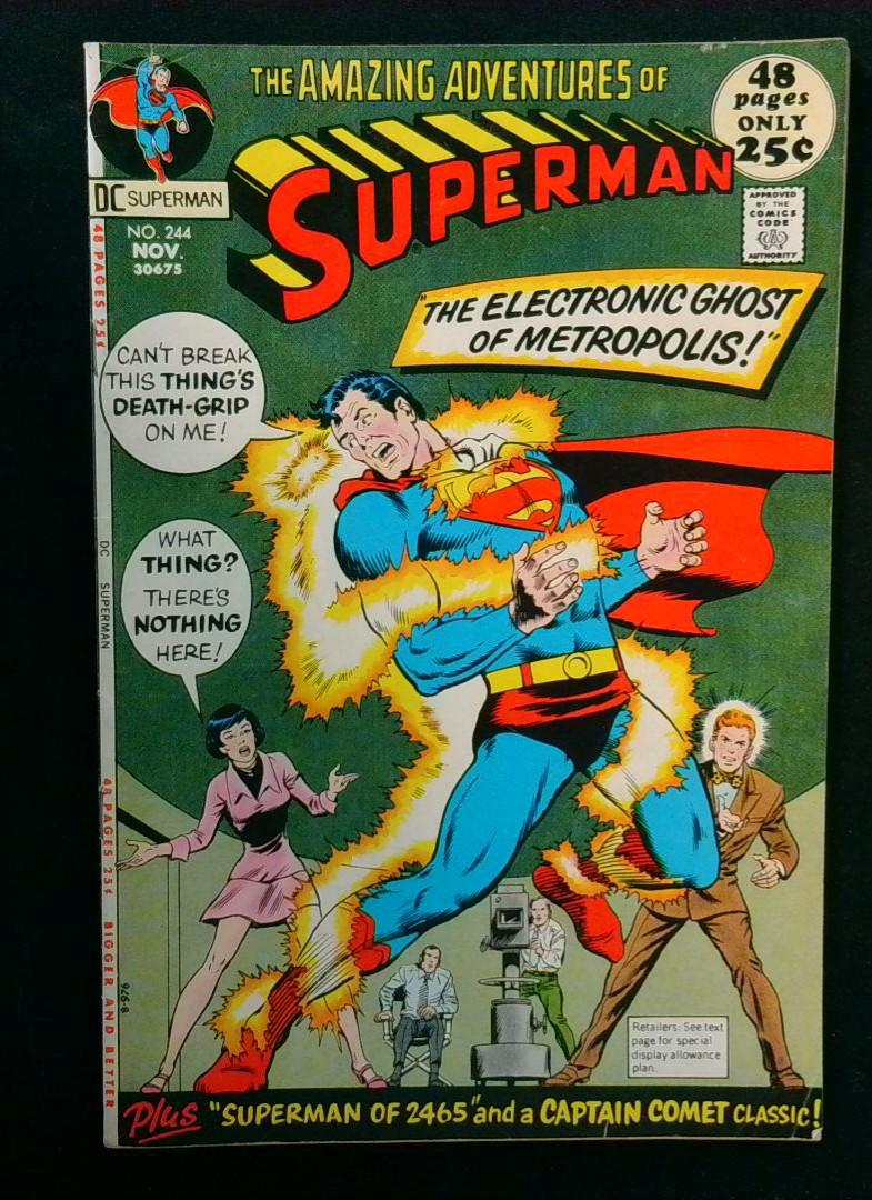 Superman #244, VG/FN Captain Comet, DC, 1971