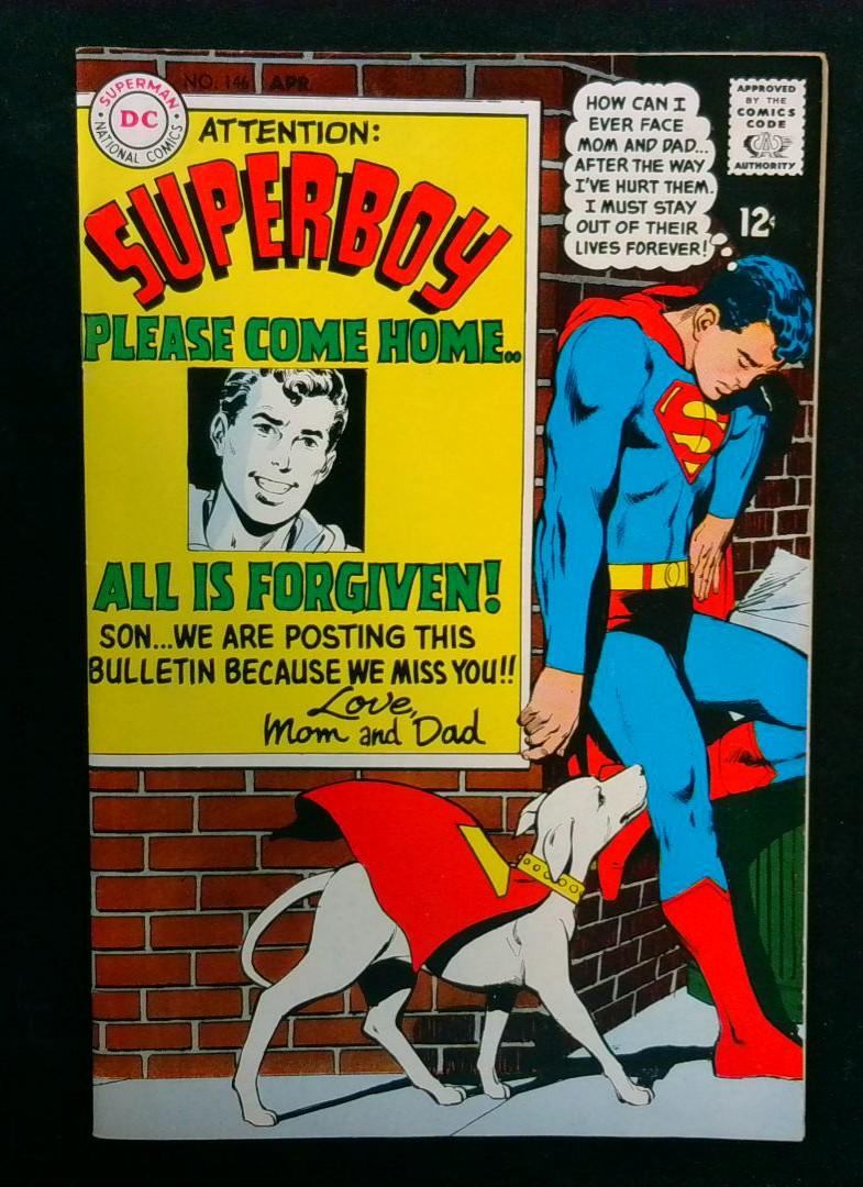 Superboy #146, FN Neal Adams DC, 1968