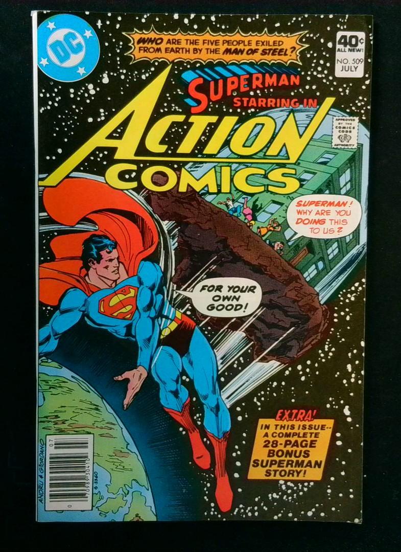 Action Comics #509, VF 28 Bonus Pages DC Comics, 1980
