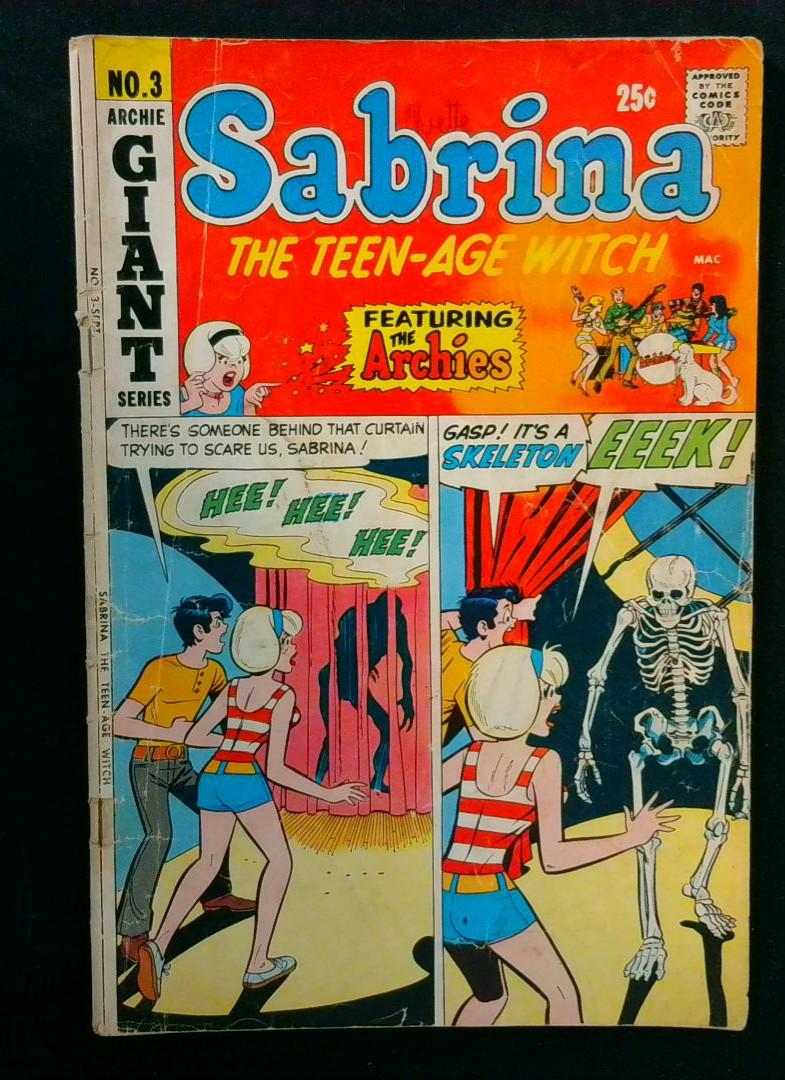 Sabrina the Teen-Age Witch #3, Archie, 1972