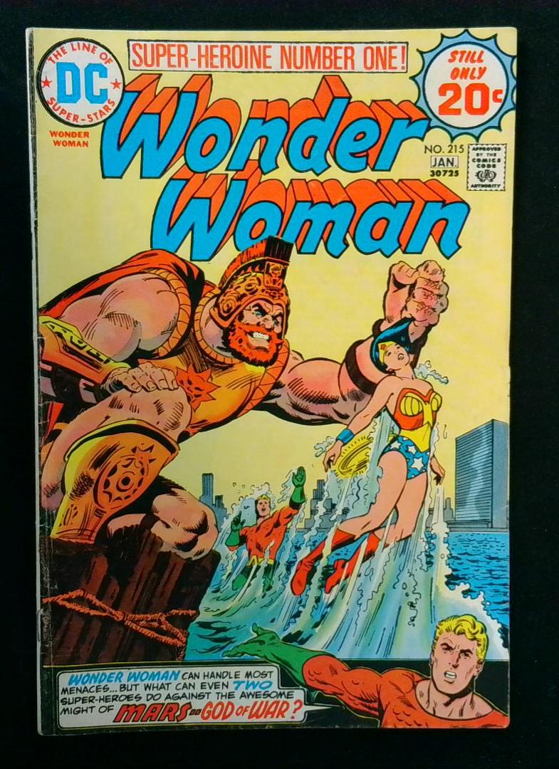 Wonder Woman #215, VG Bondage, DC, 1975