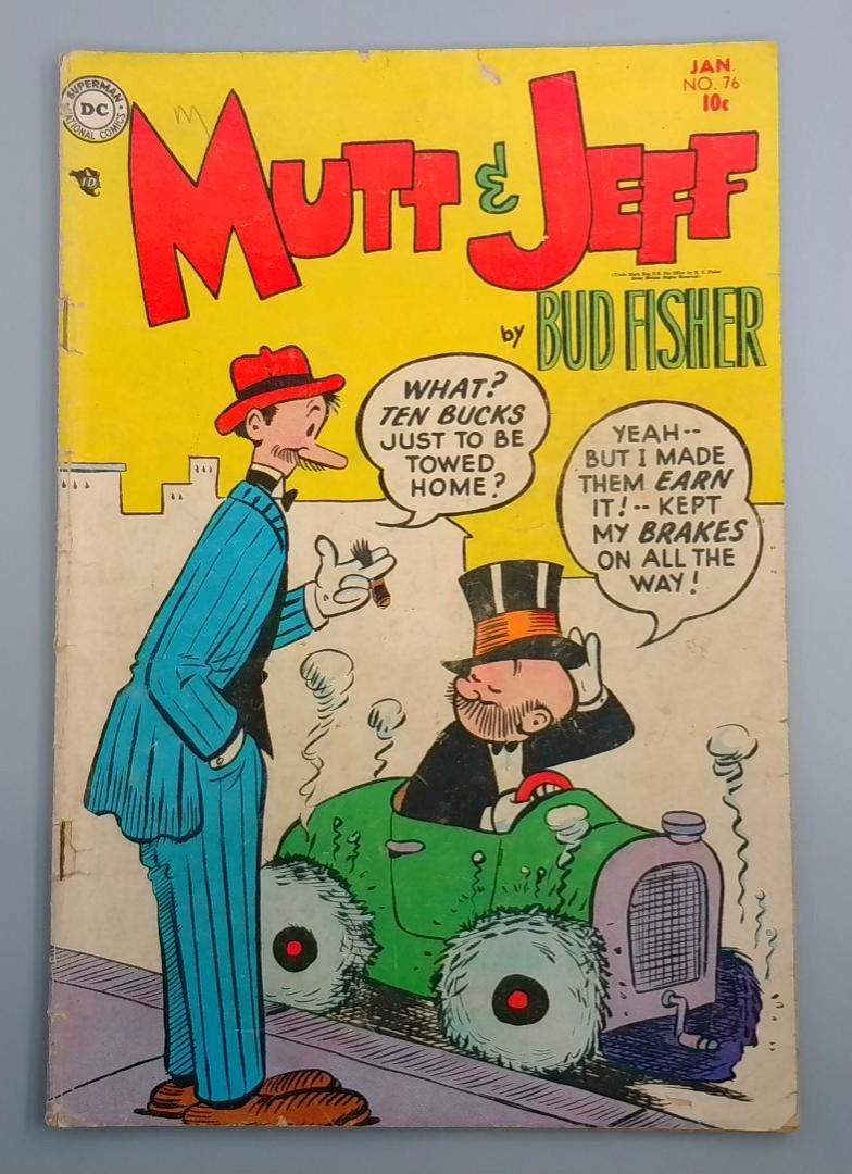 Mutt & Jeff #76, Vg- DC Comics, 1955