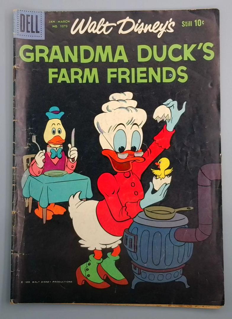Walt Disney's Grandma Duck's Farm Friends #1073, VG+ Dell, 1959