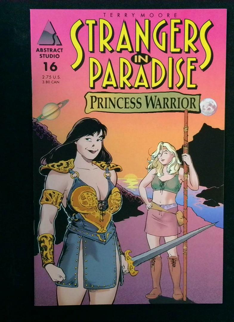 Strangers in Paradise #16, Xena Homage, Abstract Studio 1996