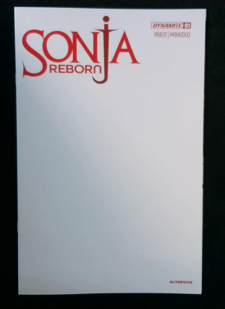 Sonja Reborn #1, Blank Authentix Cvr, Dynamite