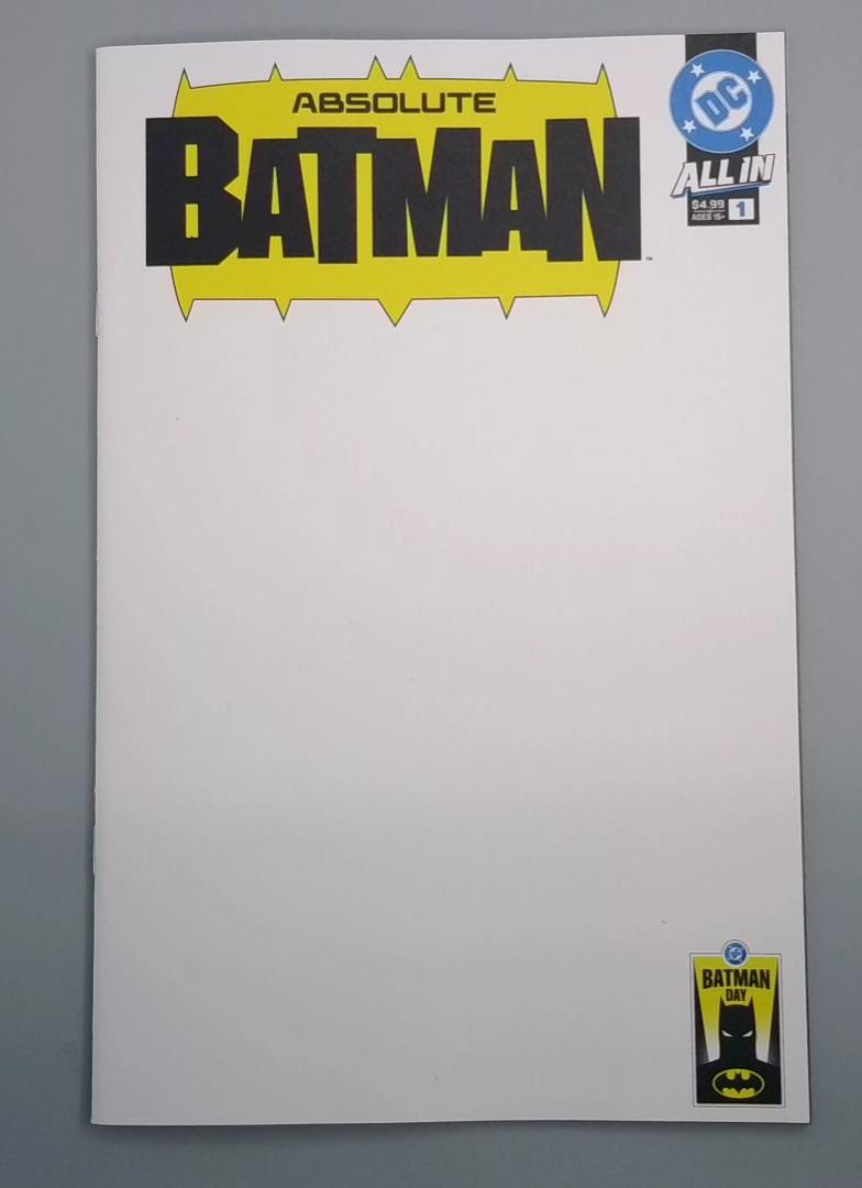 Absolute Batman #1, Blank CVR, DC, 