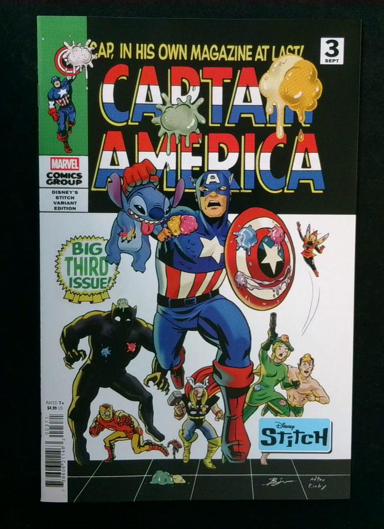 Captain America #3, Disney's Stitch Variant Cvr, Marvel 2025