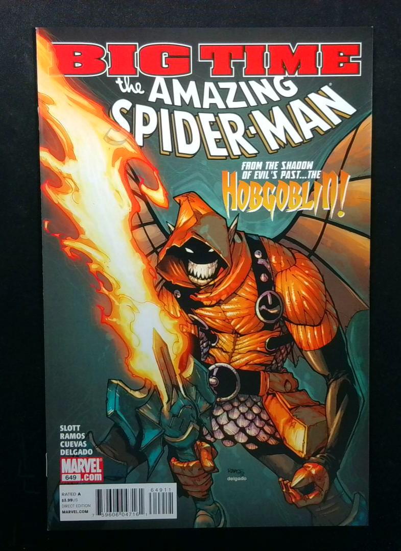 Amazing Spider-Man #649, NM- 1st Phil Ulrich as the Hobgoblin, Marvel, 2010