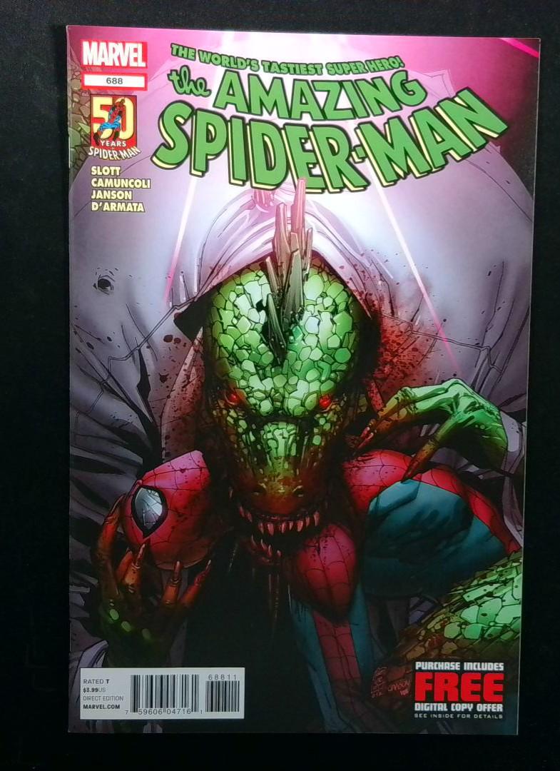 Amazing Spider-Man #688, NM Lizard, Marvel