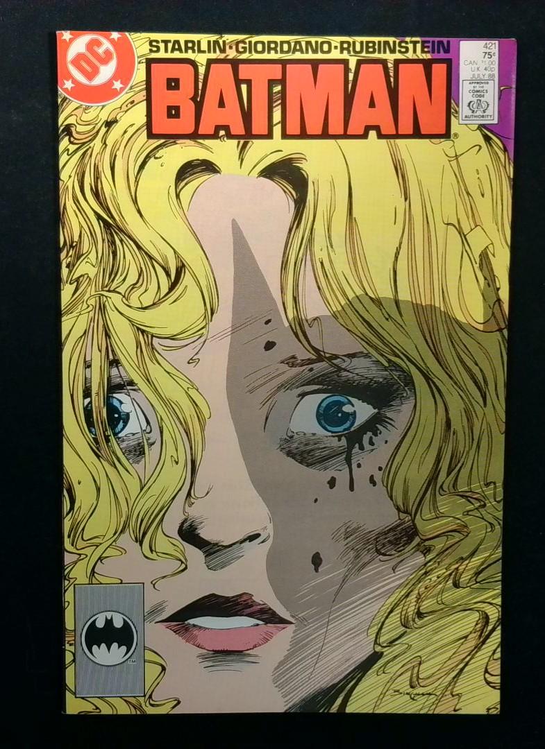Batman #421, VF/NM Jim Starlin, DC Comics 1988