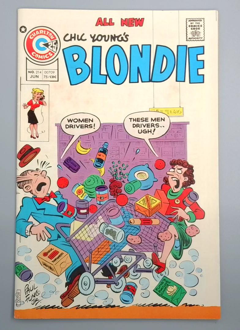Chic Young's Blondie #214, VF- Charlton Comics, 1975