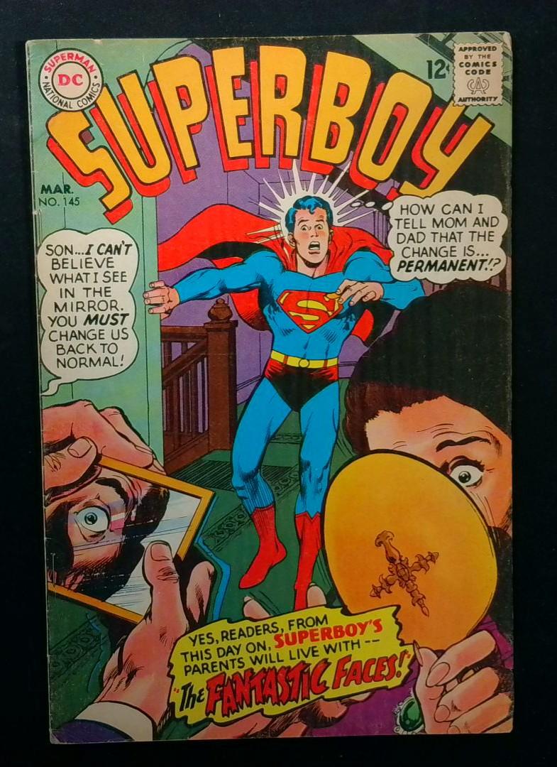 Superboy #145, VG Neal Adams, DC, 1968