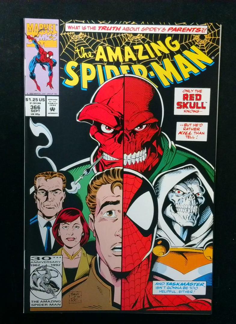 Amazing Spider-Man #366, NM- Red Skull, Marvel, 1992