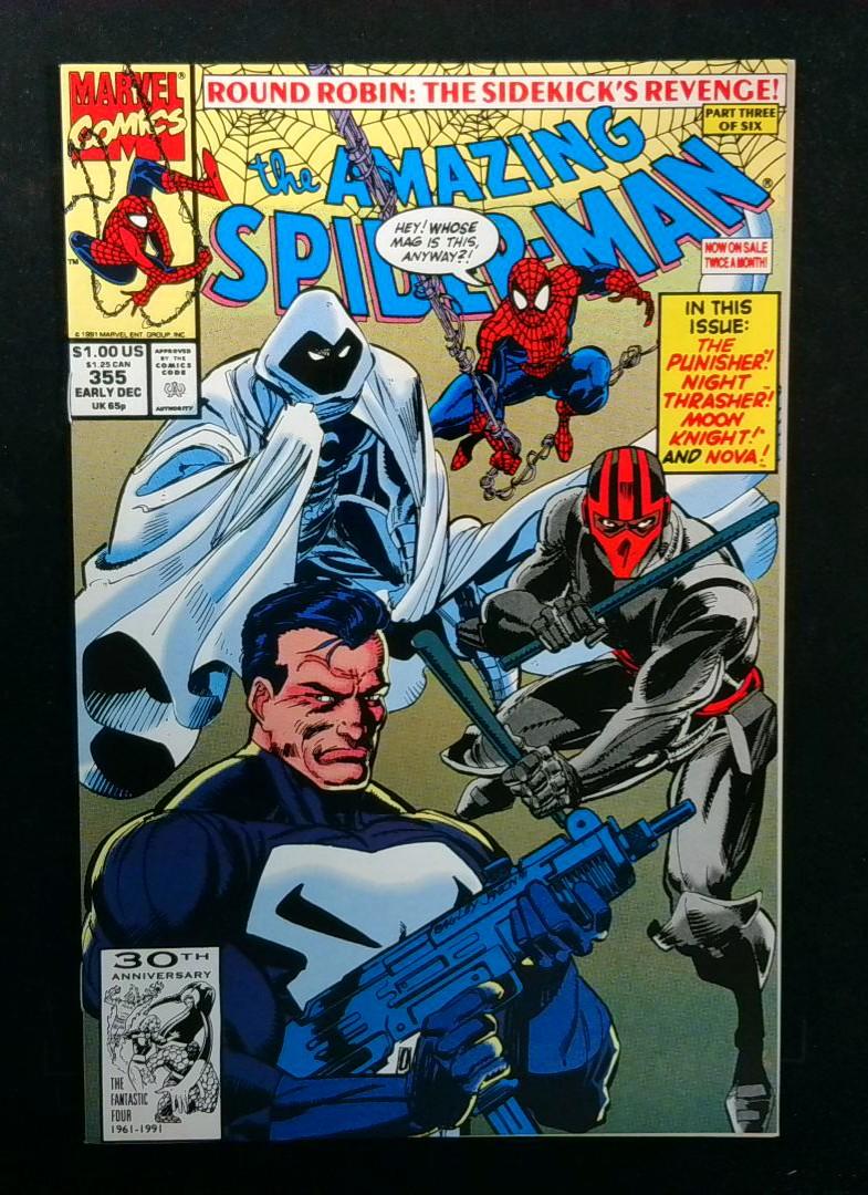 Amazing Spider-Man #355, VF+ Marvel, 1991