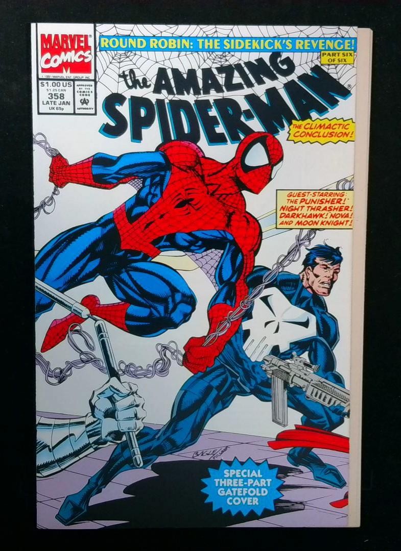 Amazing Spider-Man #358, NM Gatefold Cvr, Marvel, 1992