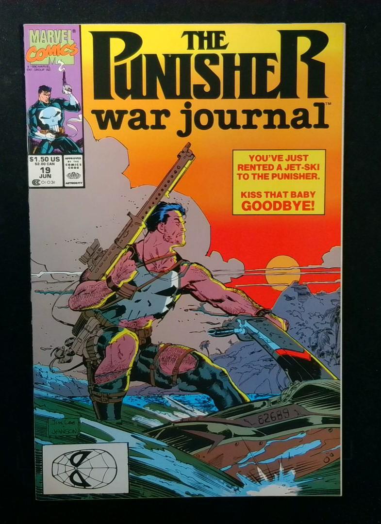 Punisher War Journal #19, NM Jim Lee art, Marvel, 1990