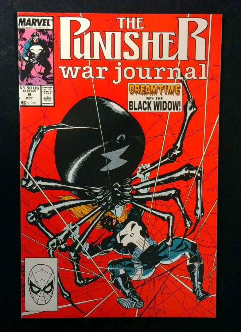 Punisher War Journal #9, VF Jim Lee Marvel, 1989