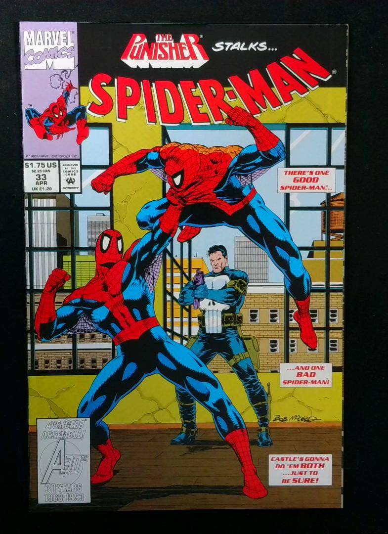 Spider-Man #33, NM Punisher, Marvel, 1991