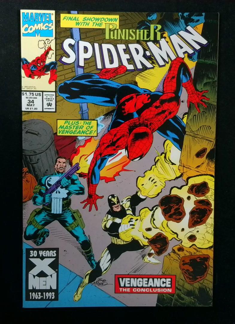 Spider-Man #34, NM Punisher, Marvel, 1993